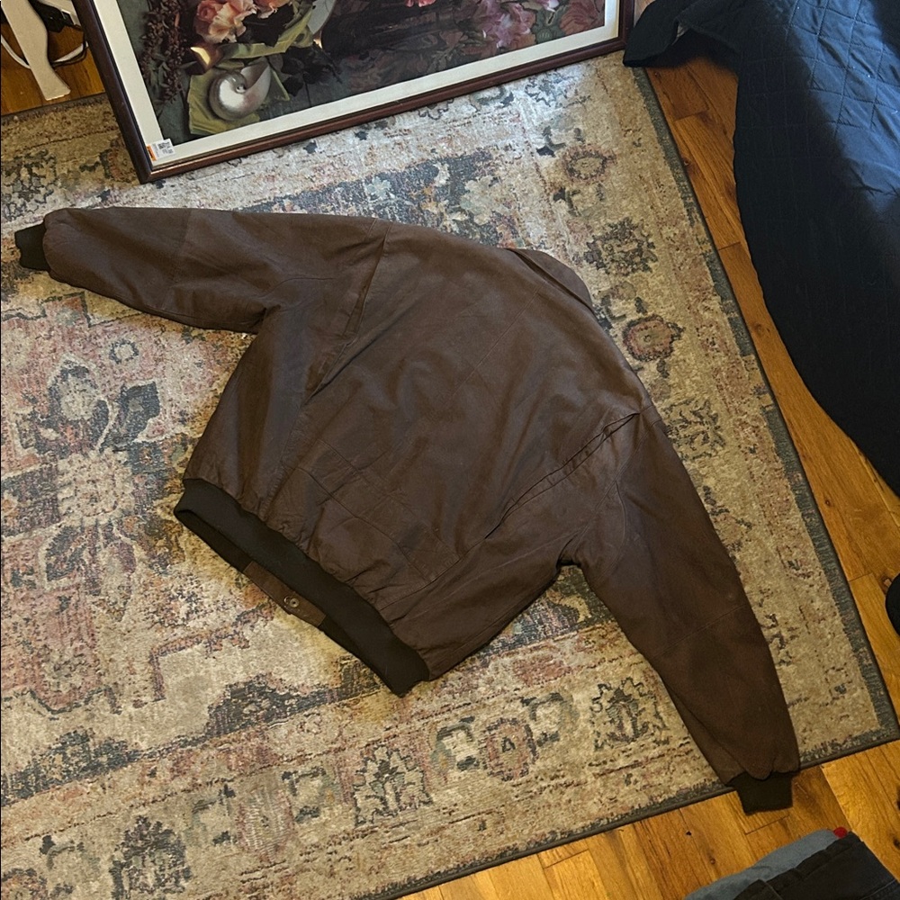 Structure Dark Brown Leather Jacket - image 2